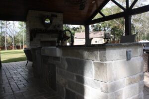 Creekstone Outdoor Living - Rustic Cabana with full Outdoor Kitchen & Living space - 8