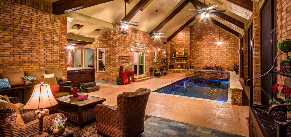 Custom Houston Pool House by Creekstone Outdoor Living